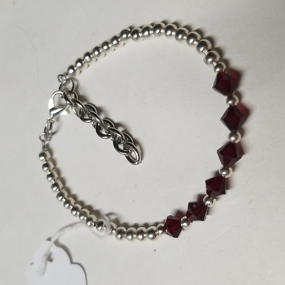 January birthstone bracelet
